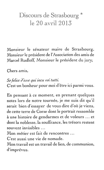 Jean-François Bernardini, cahier de textes
